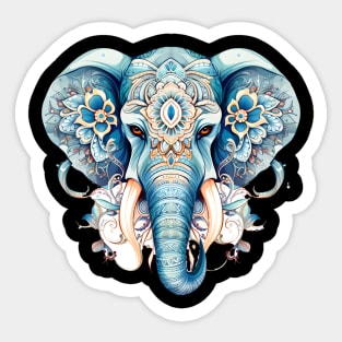 mandala elephant Sticker